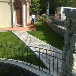 giardino erba sintetica